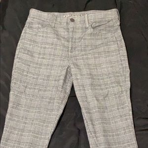american eagle plaid pants size 12r